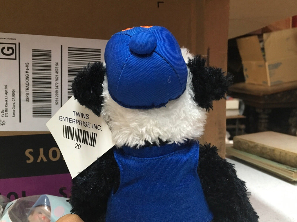 Vintage Panda Bear NY Mets Plush Stuffed Animal Doll MLB Steven Smith Animals2
