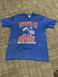 Vintage New York Giants 1986 NFC Champs Super Bowl XXI Single Stitch Shirt Large0