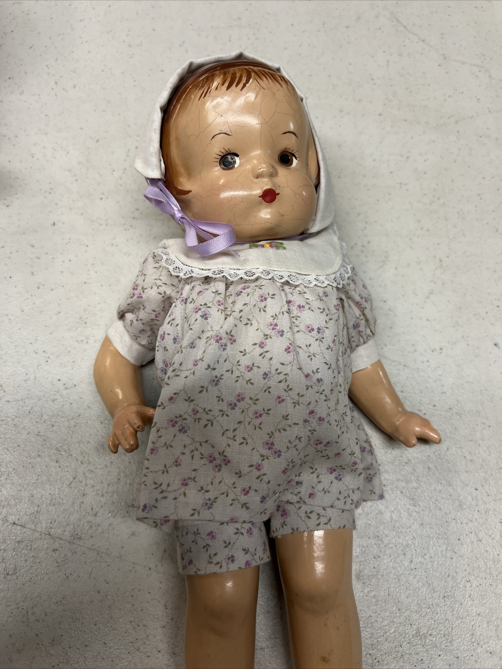 13” Rare Antique Effanbee Patsy Doll Composition Painted Face 1