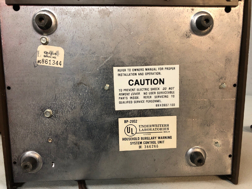 Archer Underwriters Laboratories - Burglary Warning System-  BP-2952 Not Tested2