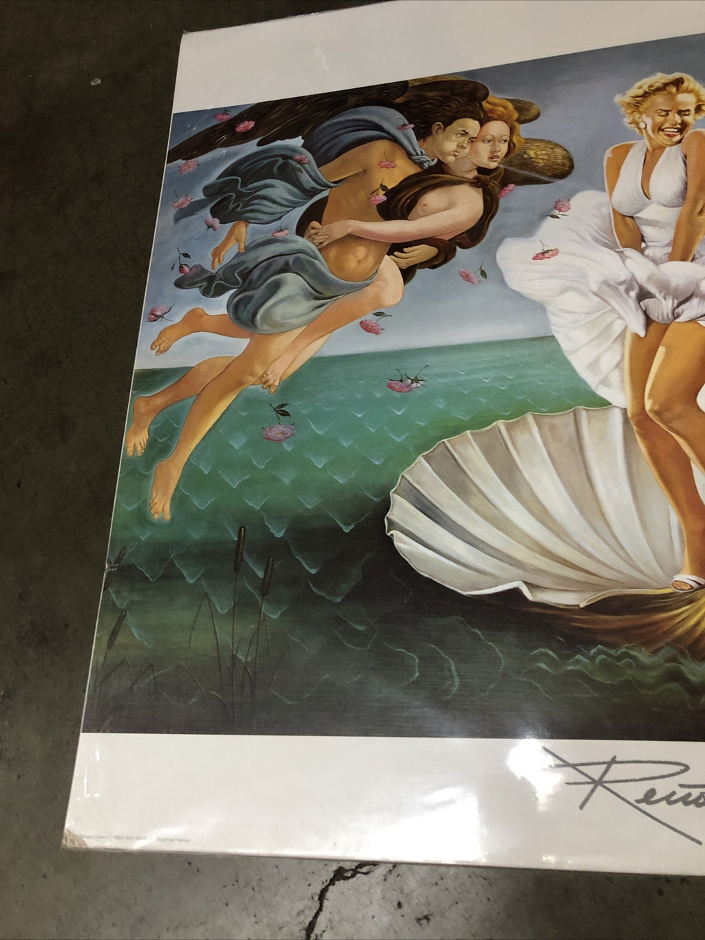 A RENATO CASARO PAINTING POSTER MARILYN MONROE A STAR IS BORN PRINTED IN GERMANY4