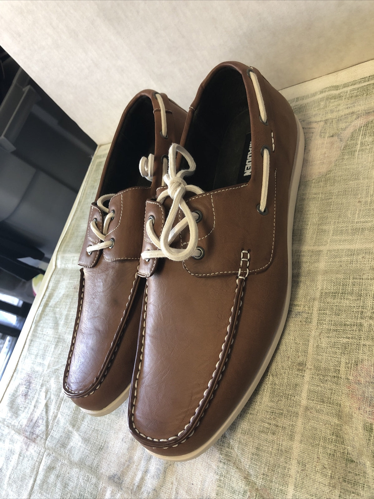 Steve Madden M-Geddy-748 Tan Boat Shoes Loafers Size 13D2