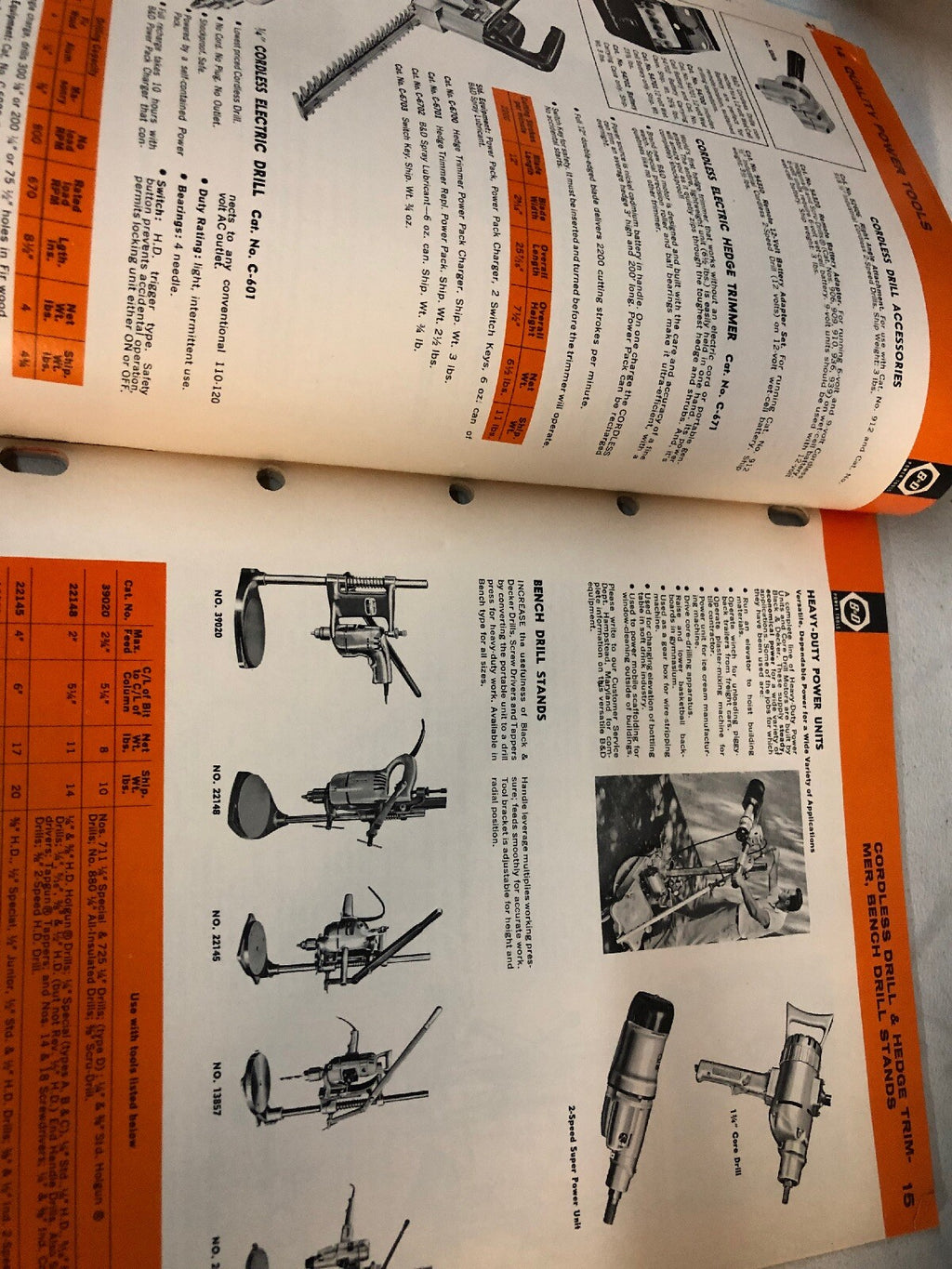 VTG 1965 Black & Decker catalog Quality Power Tools for Industry w/ Price List3