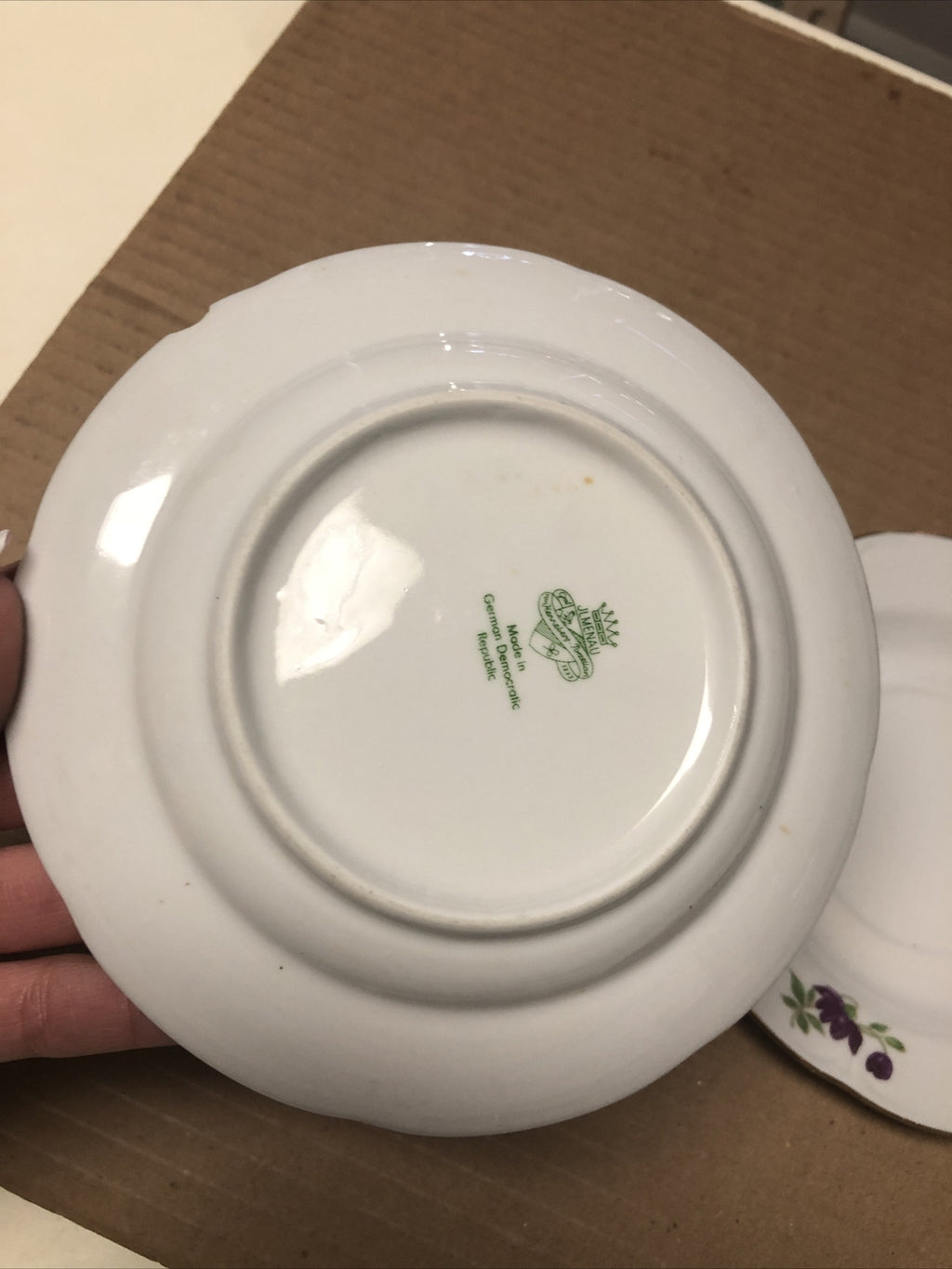 Vintage Lot Of 3 Jlmena Henneberg Plates German Democratic Republic 5.5”4