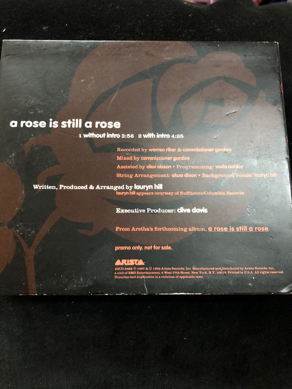 Aretha Franklin ~ A Rose Is Still A Rose (The Remixes) CD Single By Lauryn Hill1