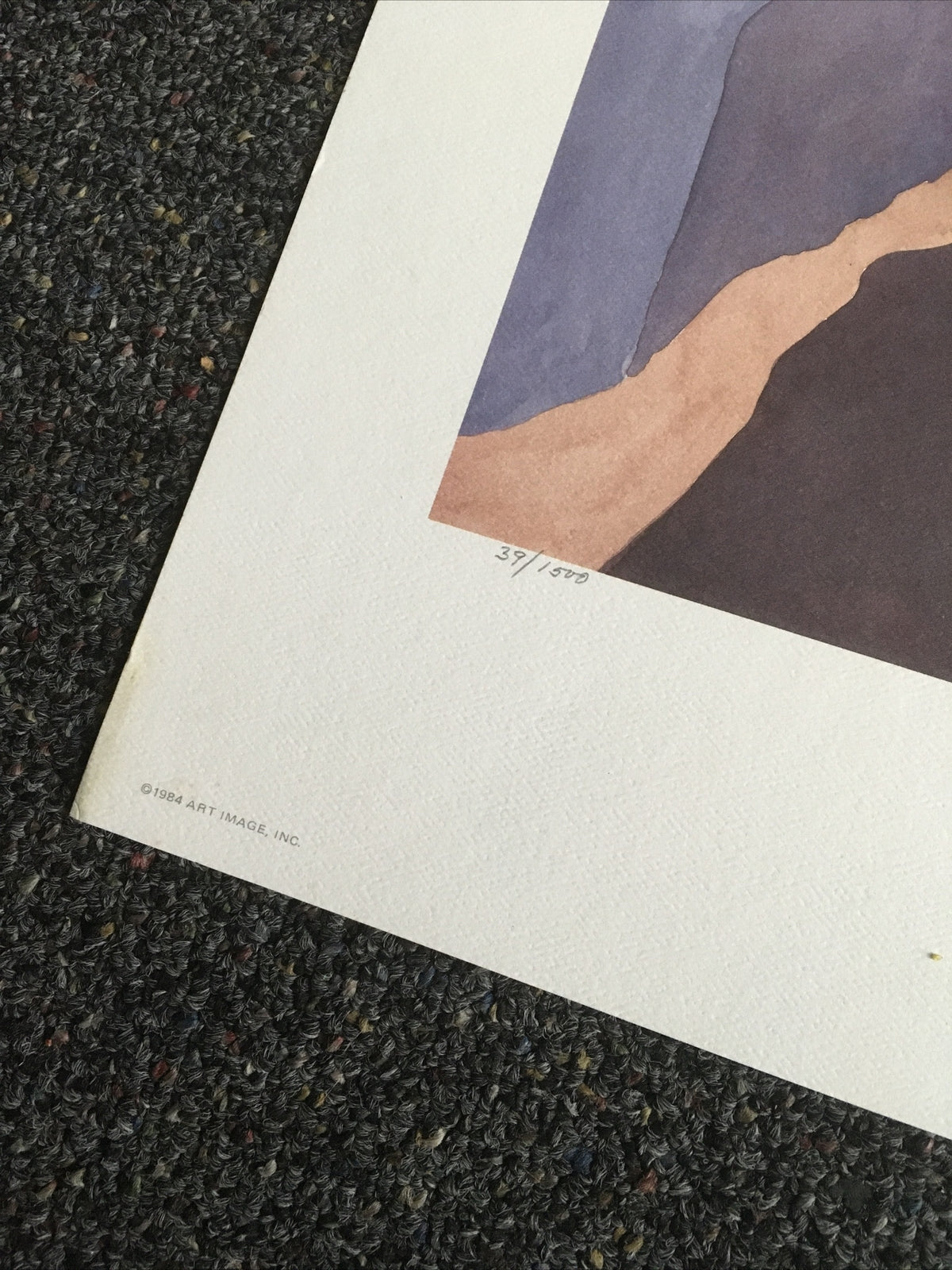 1984 Art Image “Mesa” By Robert White Signed And Numbered 39/15001
