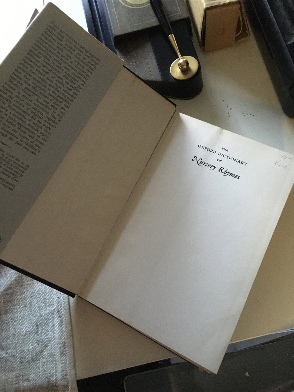 Vintage Peter Opie / THE OXFORD DICTIONARY OF NURSERY RHYMES2