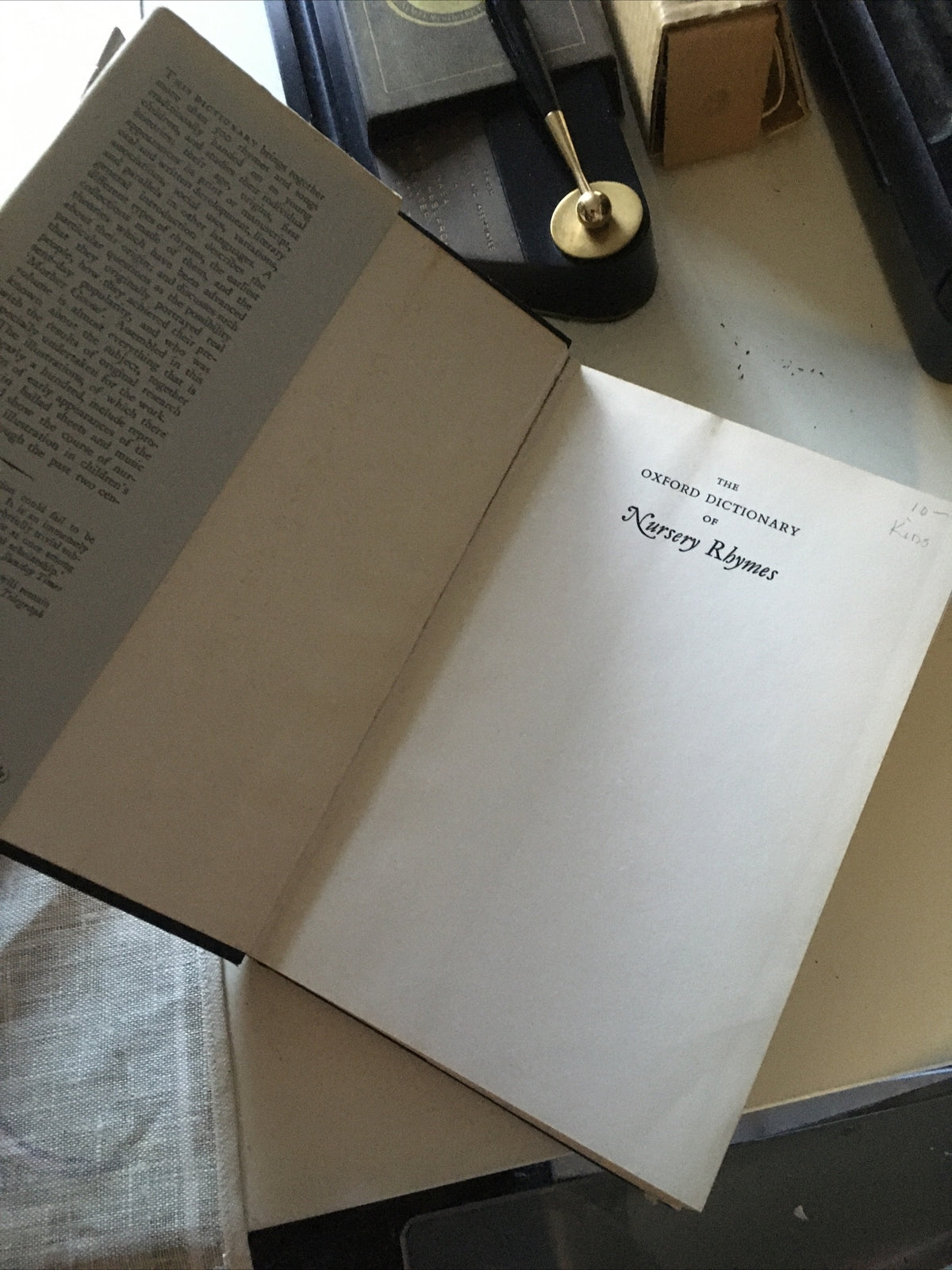 Vintage Peter Opie / THE OXFORD DICTIONARY OF NURSERY RHYMES2