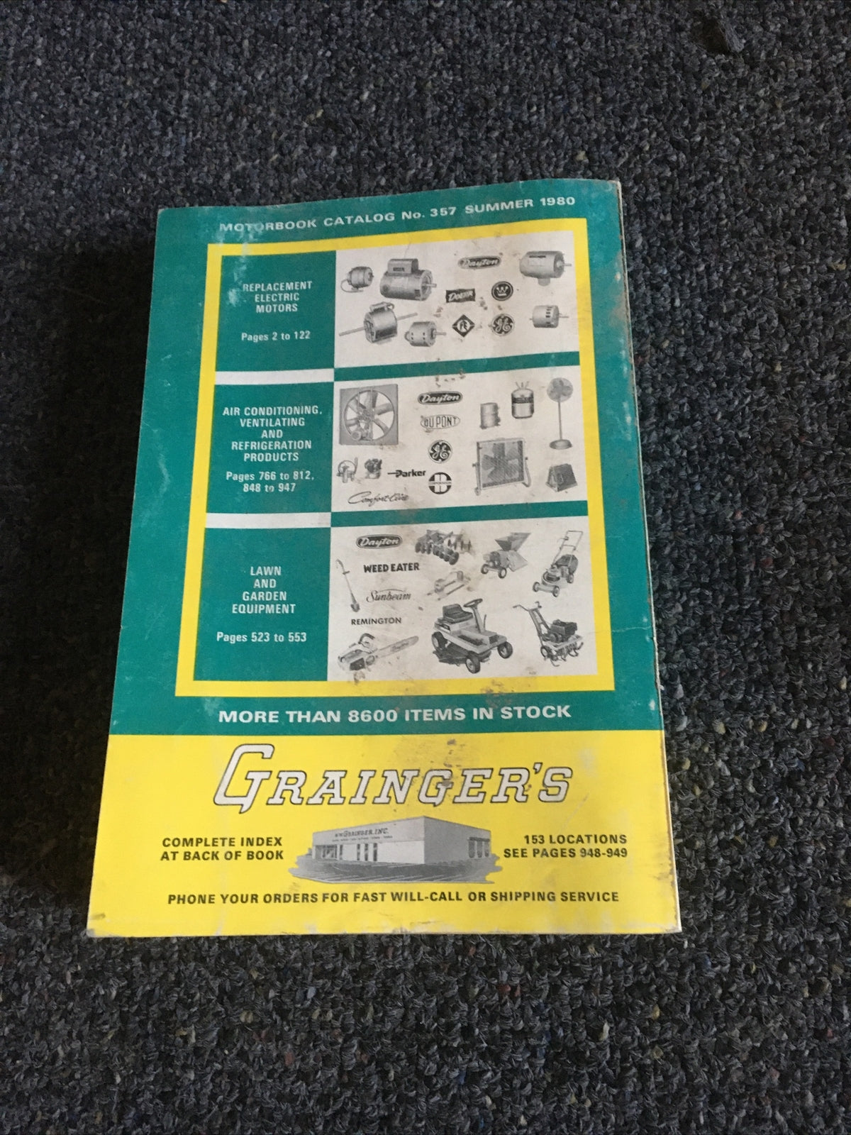 Graingers Wholesale Motorbook Catalog 357 Summer 19802
