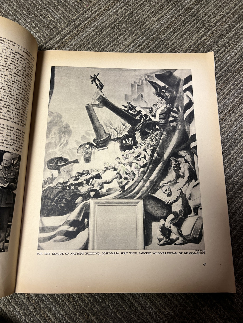 1942 JANUARY FORTUNE MAGAZINE, BEAUTIFUL ADS, ILLUSTRATED FRONT COVER, VINTAGE2
