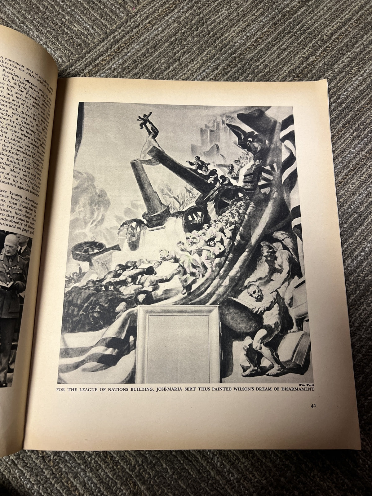 1942 JANUARY FORTUNE MAGAZINE, BEAUTIFUL ADS, ILLUSTRATED FRONT COVER, VINTAGE2