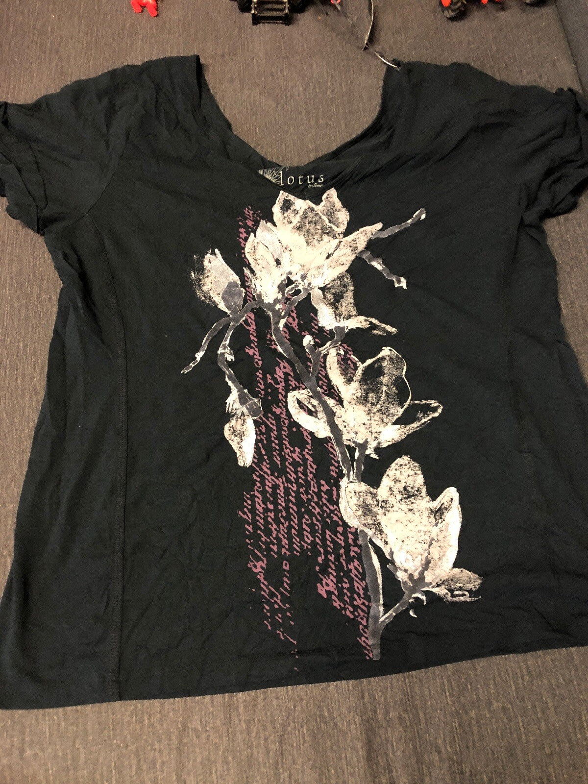 Lot Of 3 Shirts- 2 INC & 1 LOTUS Leopard, Flowers, V Neck NWT1