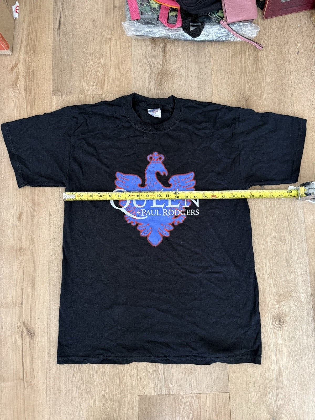 2005 Queen + Paul Rodgers Tour Shirt M Rock Band Tee Gildan Black Vintage3