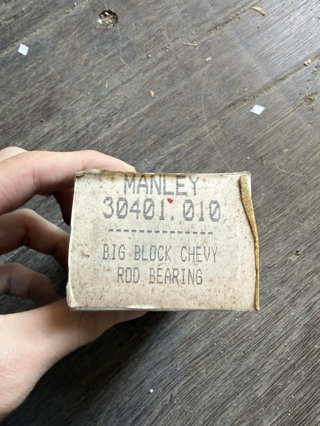 Vintage Manley 30401 .010 Undersize Big Block Chevy BBC V8 Rod Bearings NOS0
