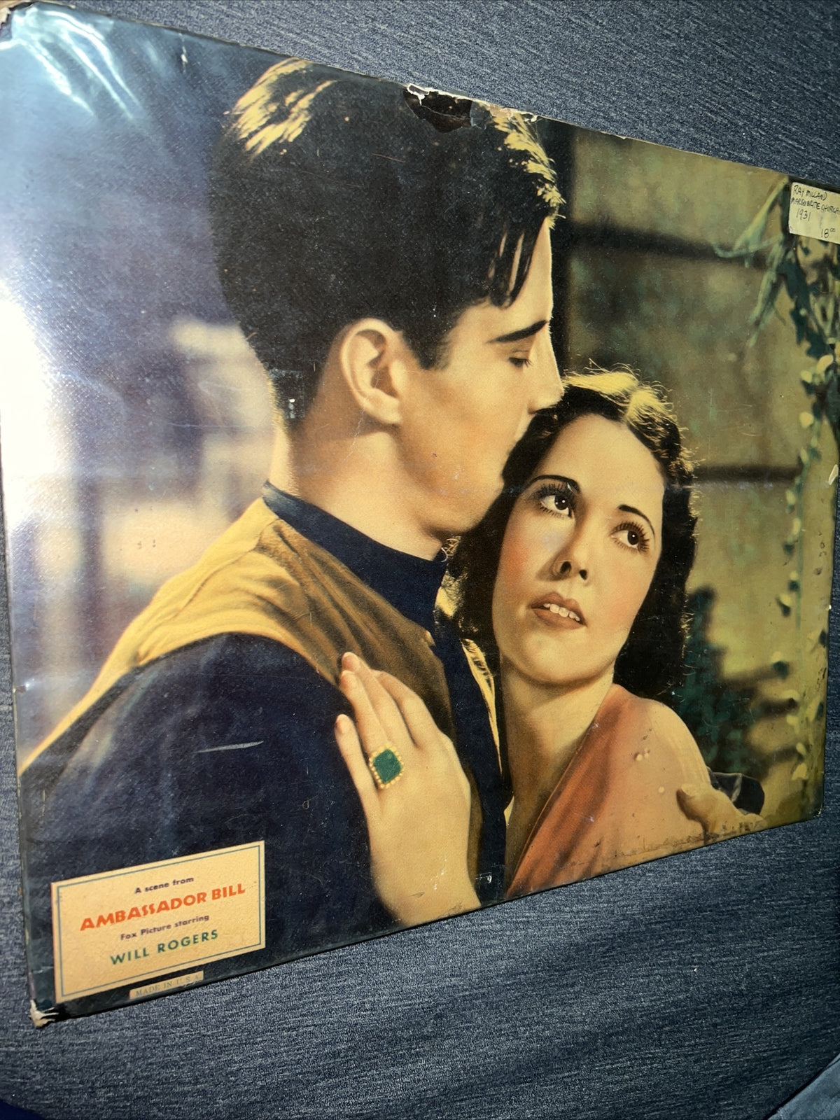  MARGUERITE CHURCHILL  RAY MILLAND  VINTAGE FILM PORTRAIT 1931 AMBASSADOR BILL0