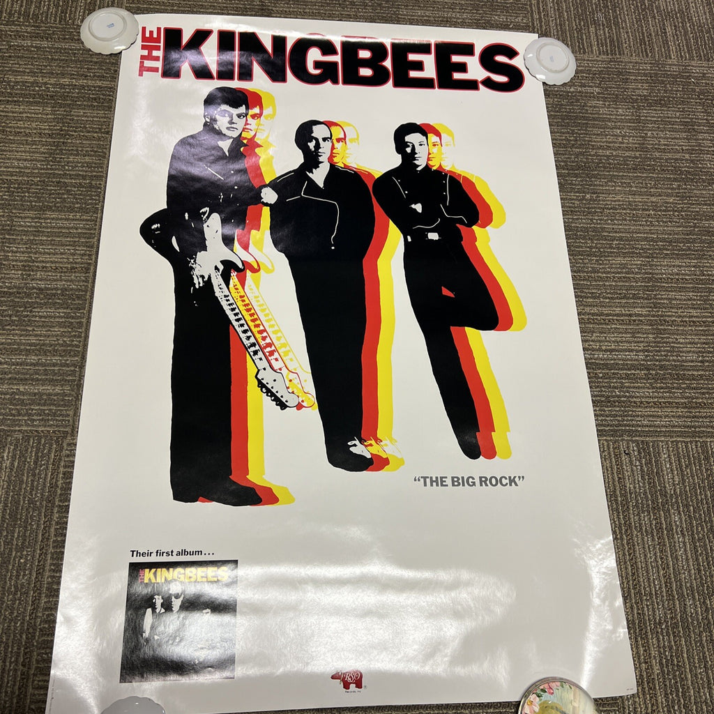 The Kingbees First Album Promotional Poster The Big Rock RSO Records 1981 #130