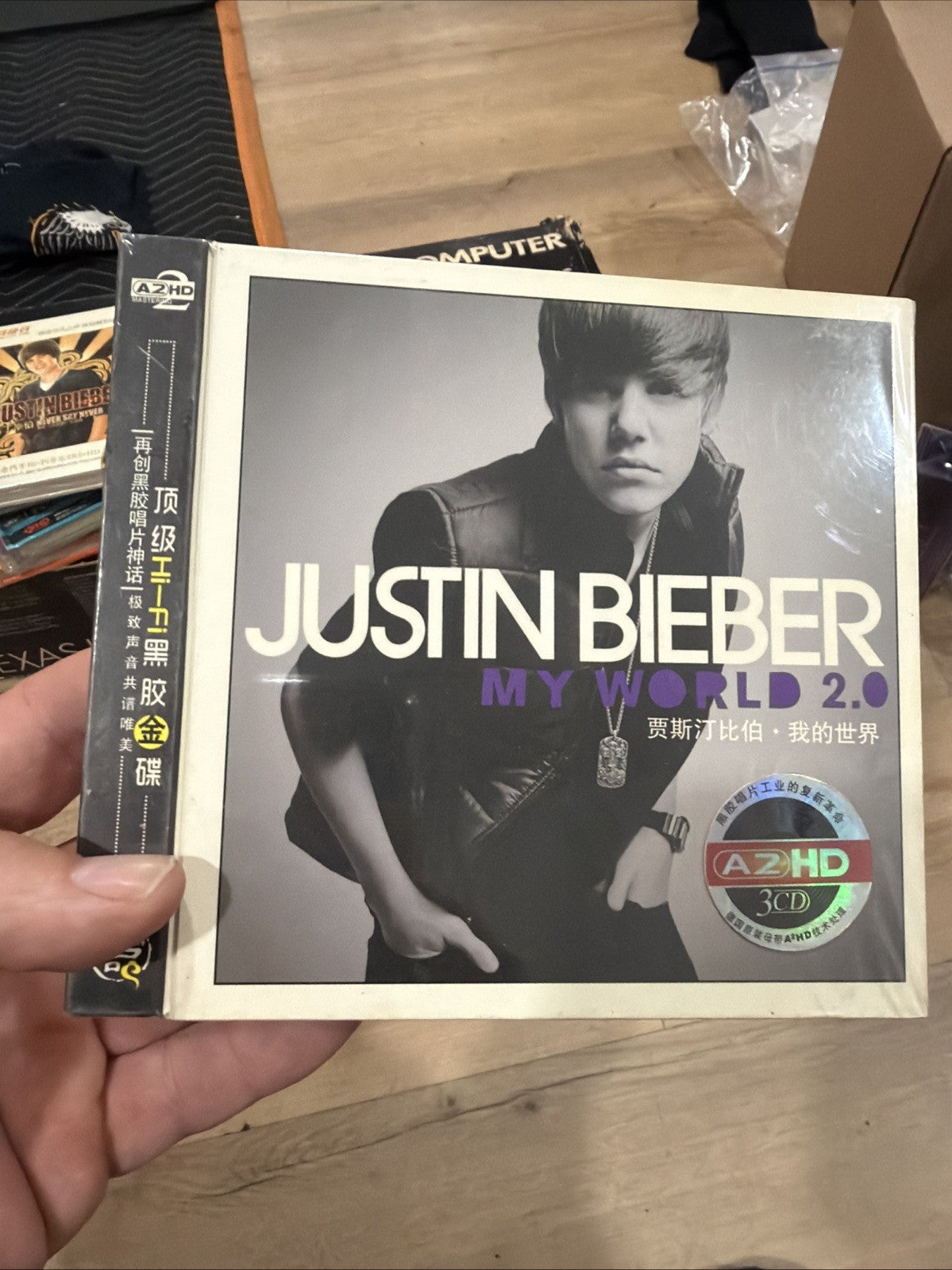 Sealed OOP Justin Bieber My World high Def HD China First Edition CD Very Rare0
