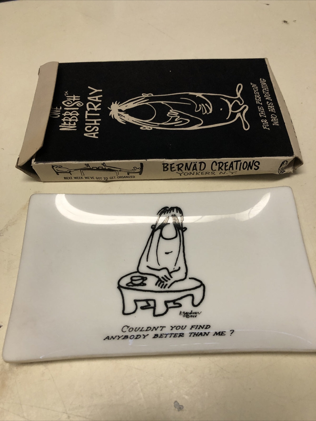 Vintage Nebbishes The Nebbish Ashtray W/ Original Box2