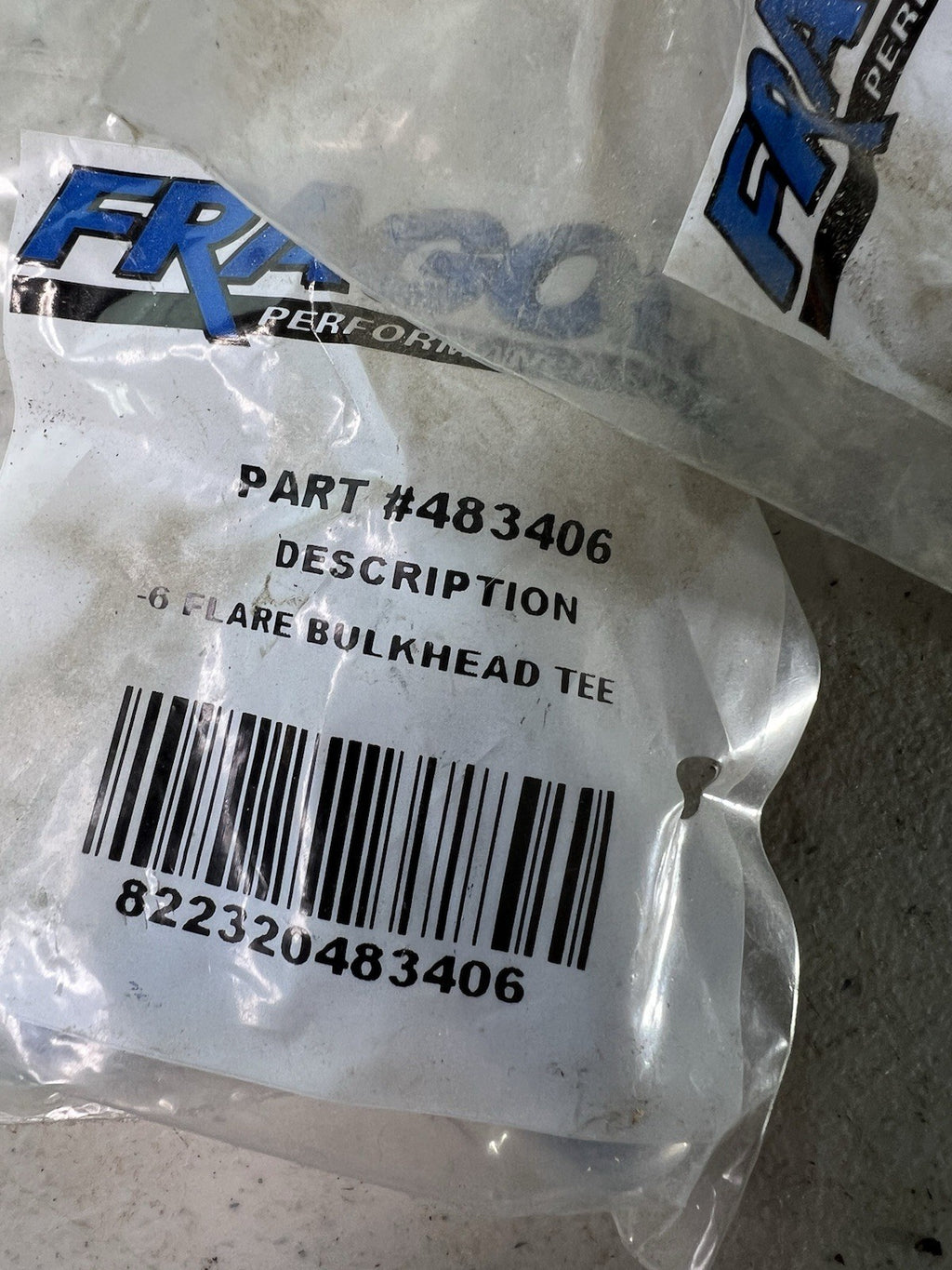 3x Fragola 483406 -6AN Flare Bulkhead Tee Fittings Blue NEW in Bag2
