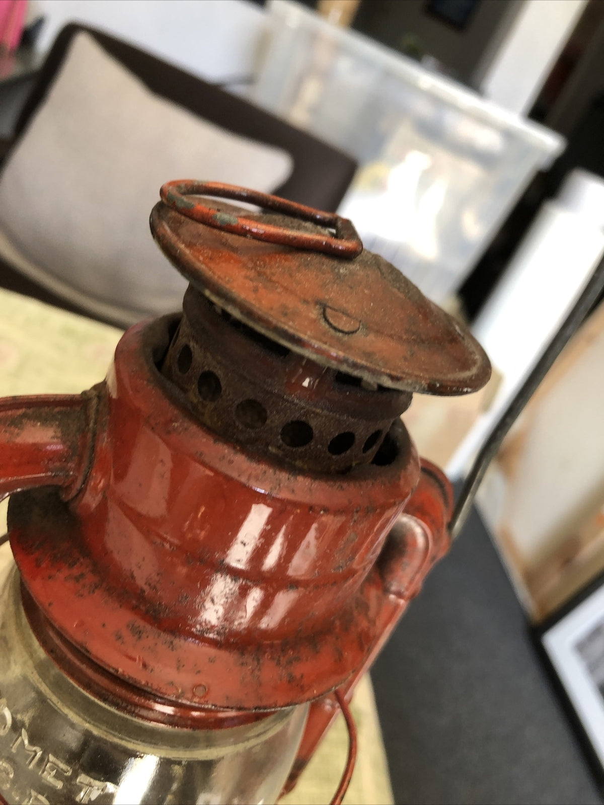 Vintage Dietz Comet Kerosene Lantern Made in USA Missing Cap4