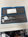 0-6" Steel Dial Caliper in Plastic, Fitted Case, New0