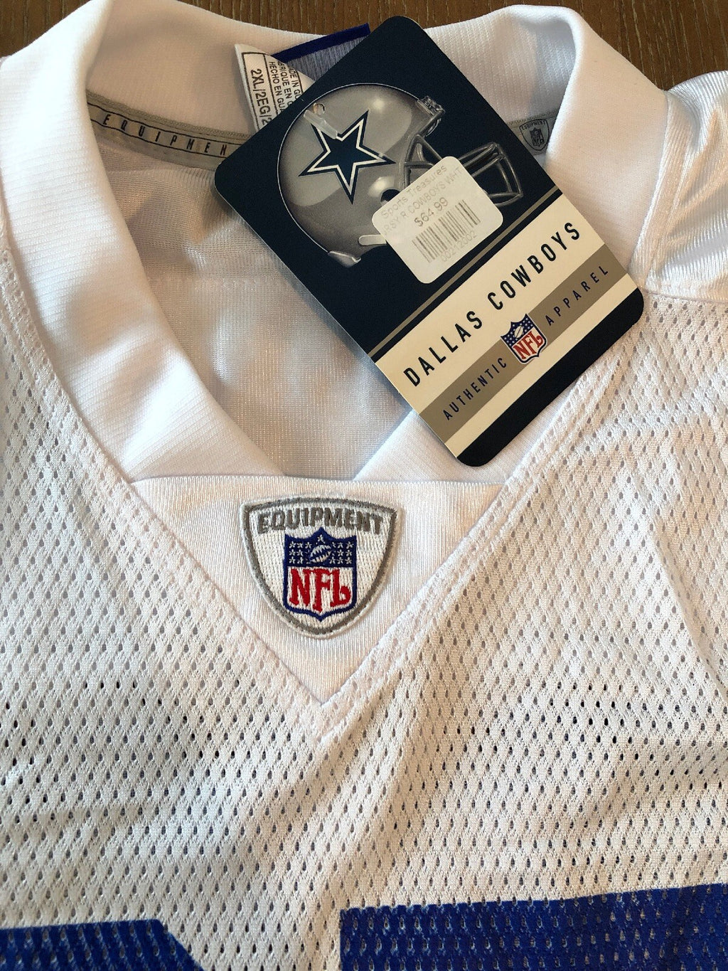 Vintage NWT DALLAS COWBOYS EDDIE GEORGE REEBOK ON FIELD JERSEY #27 SZ XXL3