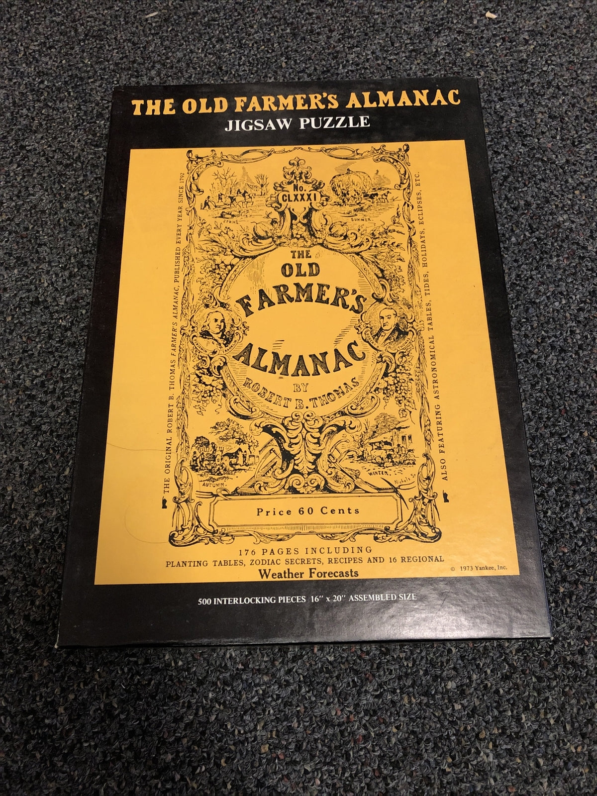 Vintage 1973 THe Old Farmer's Almanac Puzzle0
