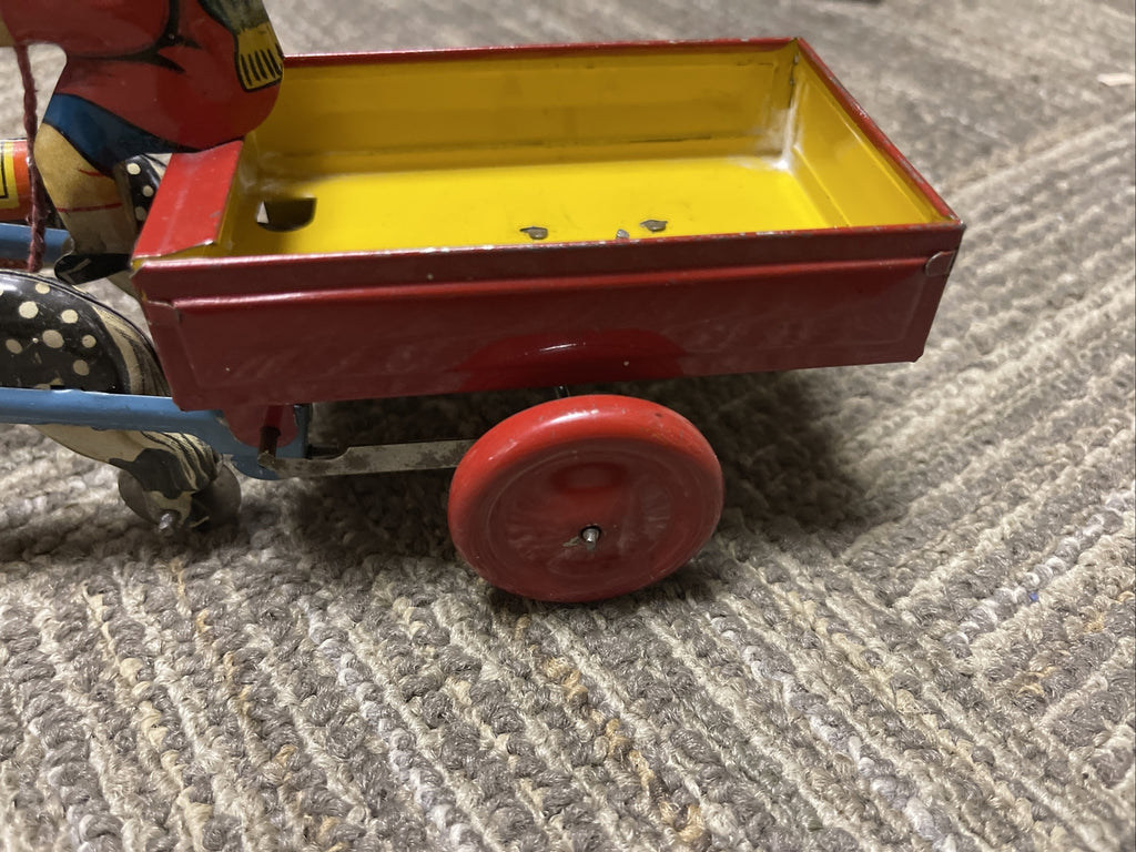 1940’s Trotty Trotty Mechanical pony cart Vintage England no box.￼3