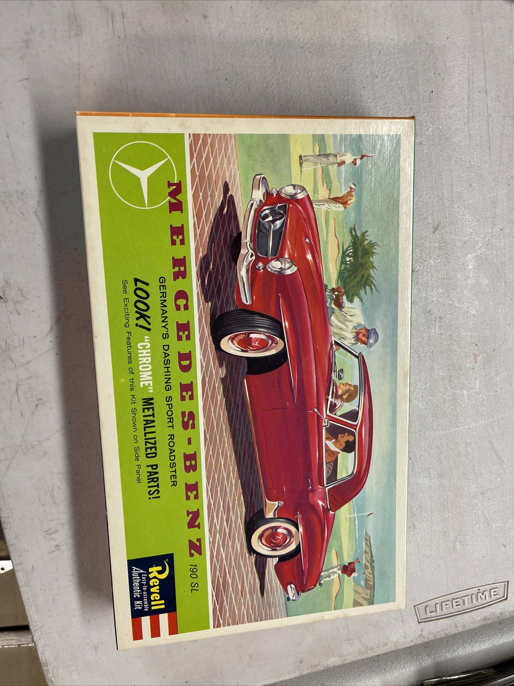 Original 1960 Issue Revell Mercedes Benz 190 SL Kit H-1239 Sealed Bag0