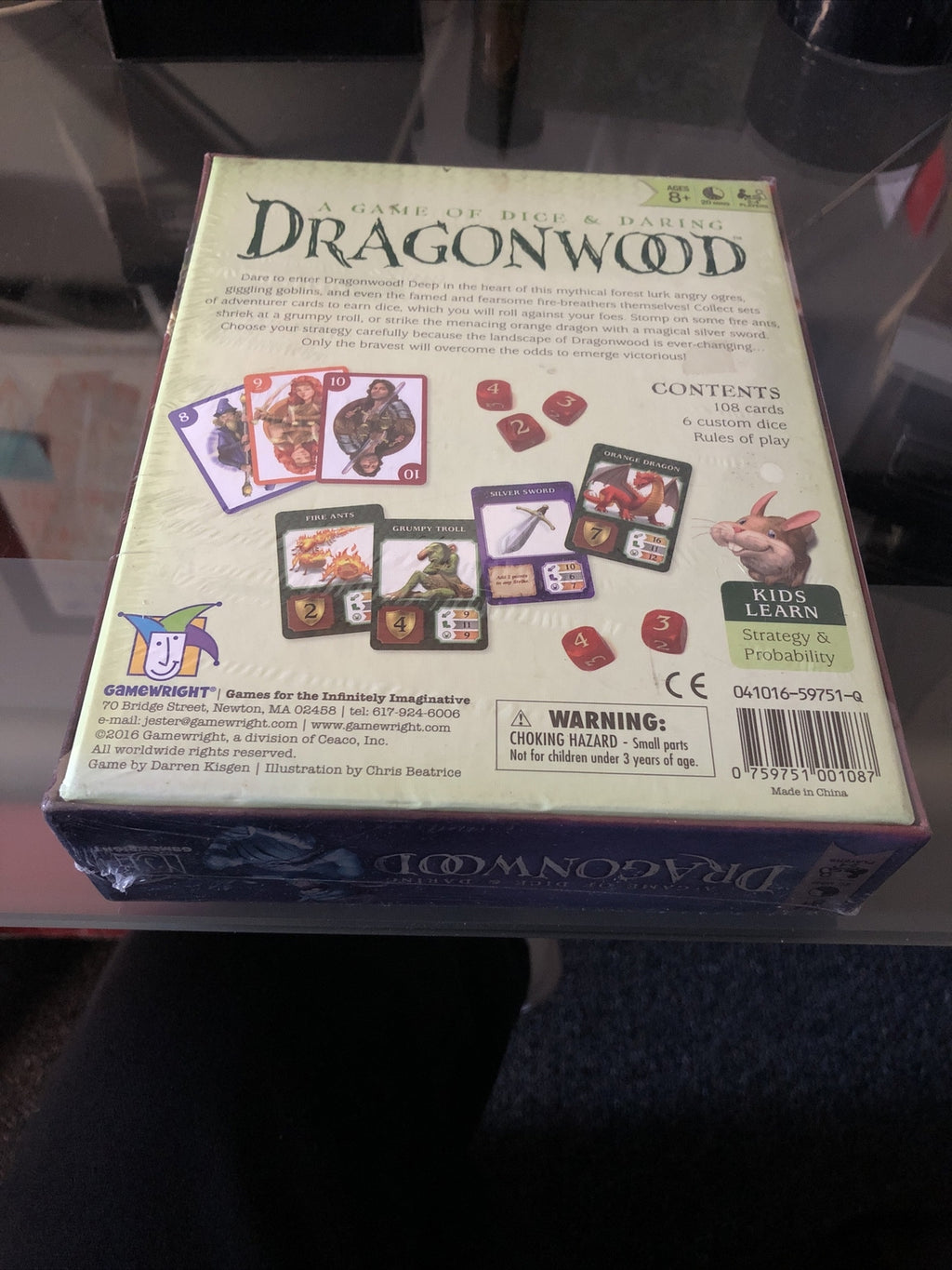 New Dragonwood A Game of Dice & Daring Board Game 2-4 Players By Gamewright1