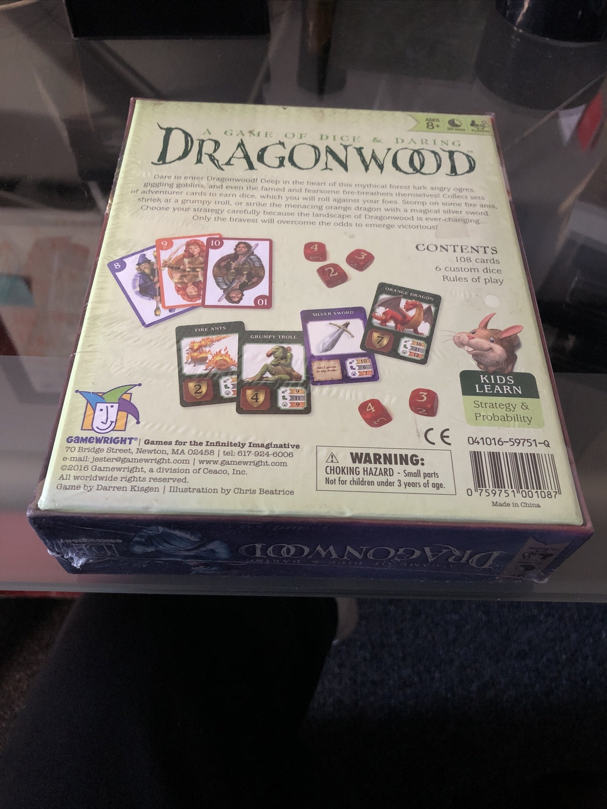 New Dragonwood A Game of Dice & Daring Board Game 2-4 Players By Gamewright1