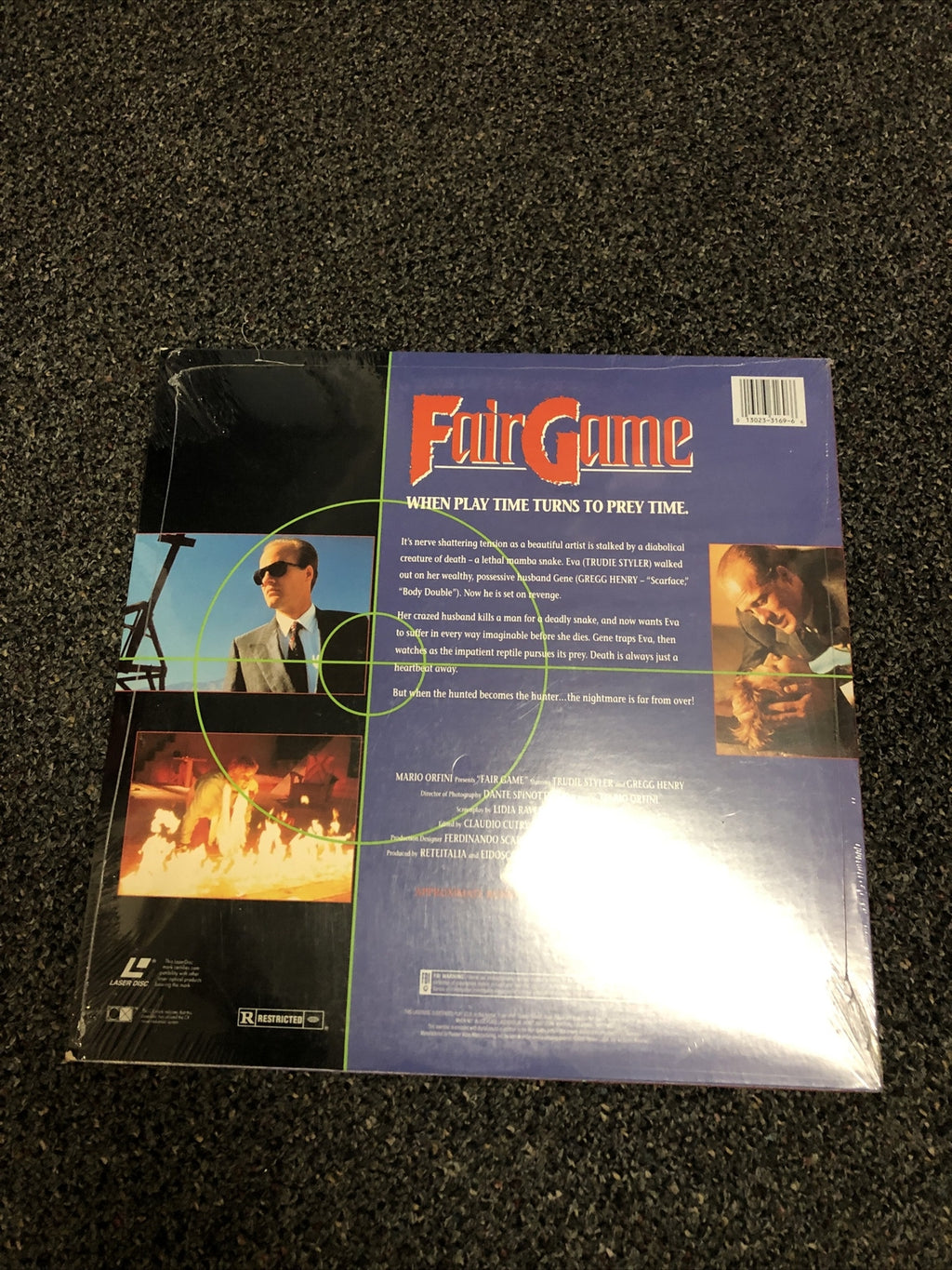 RARE - FAIR GAME Laserdisc - Trudie Styler SEALED2