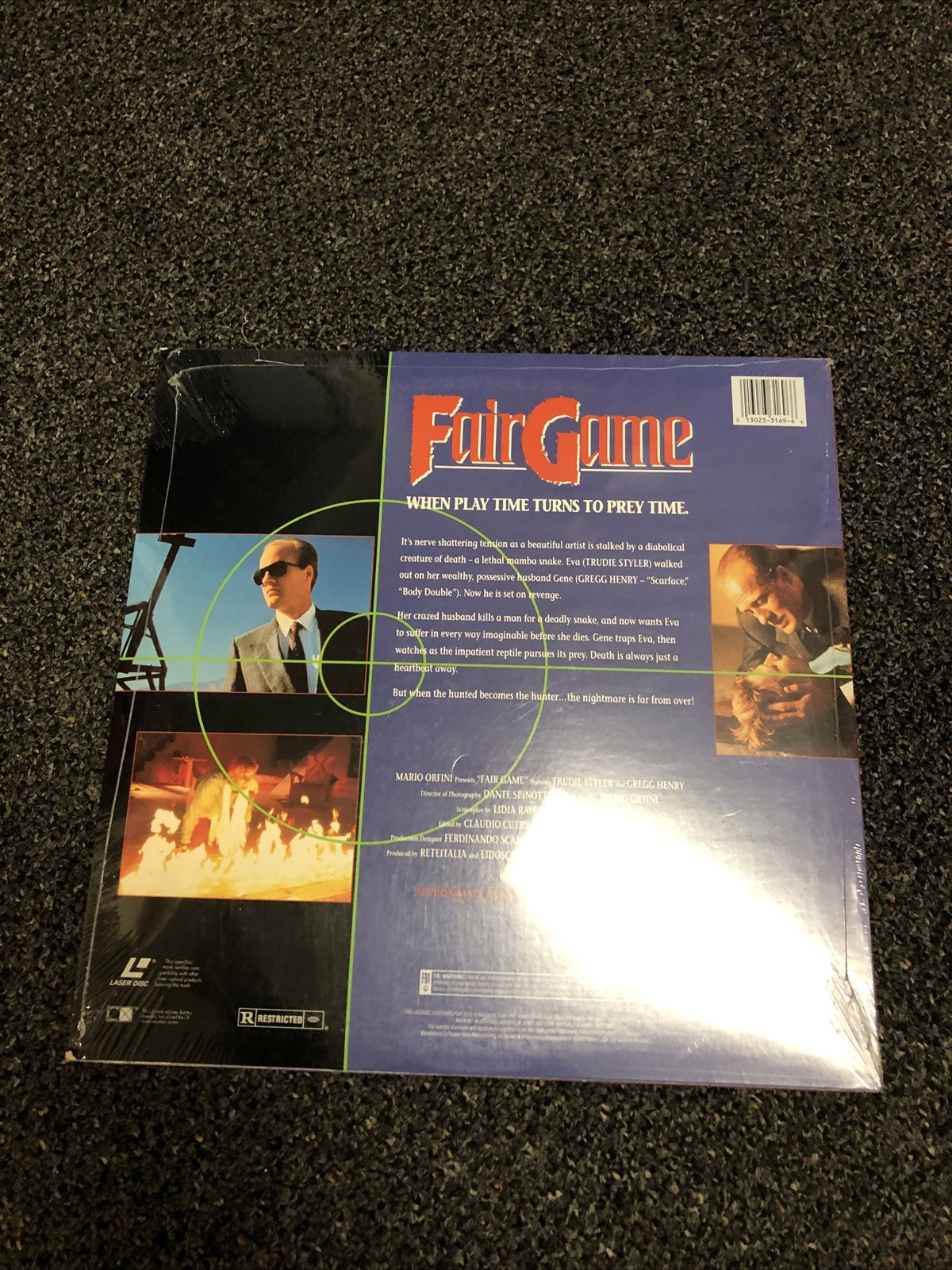 RARE - FAIR GAME Laserdisc - Trudie Styler SEALED2