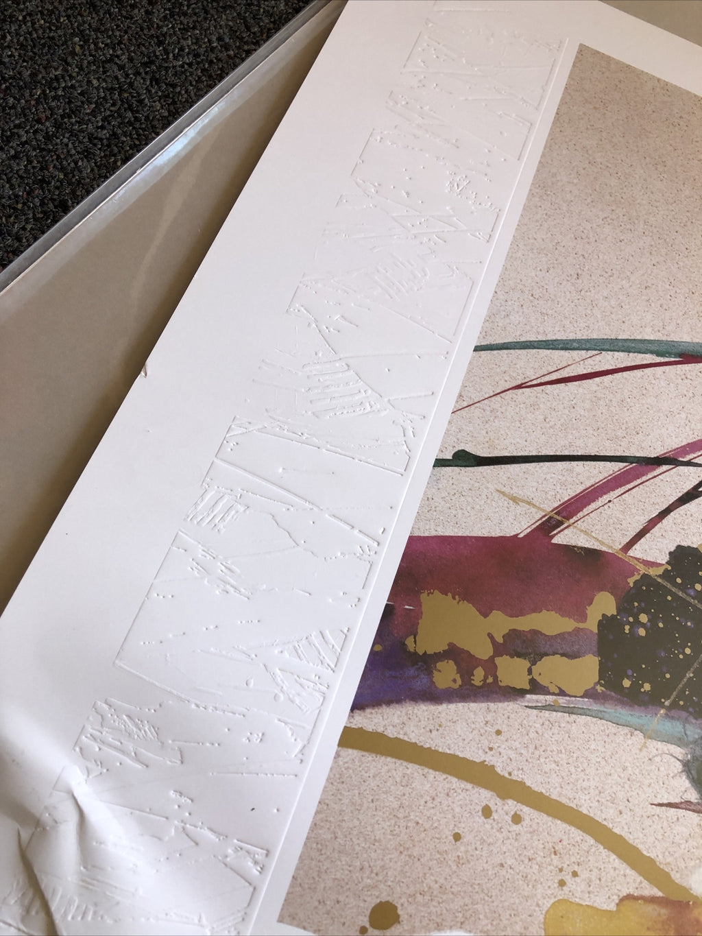 Steve Strickland 1993 “Crystal Rhythm II” Devon Editions 36”x24”2