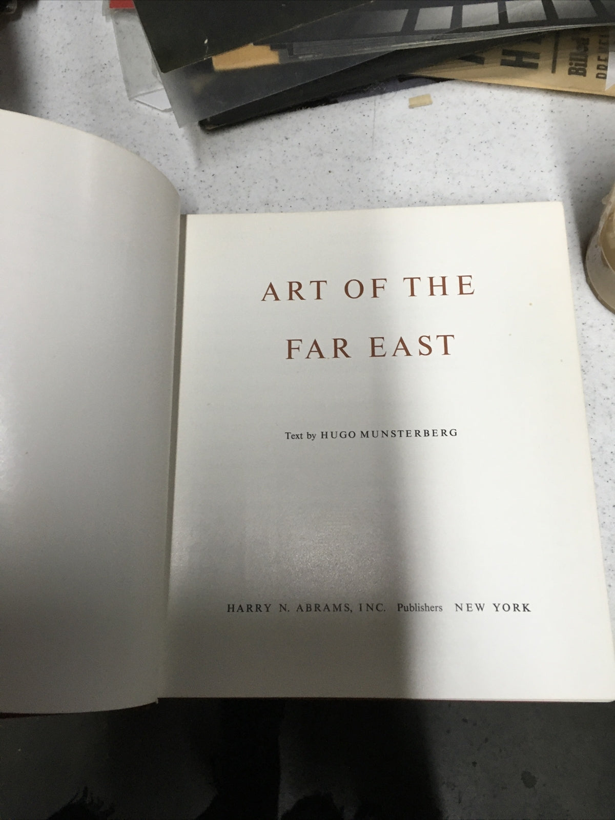 "Art of the Far East" by Hugo Munsterberg Published by Abrams 1968 Wo DustJacket4