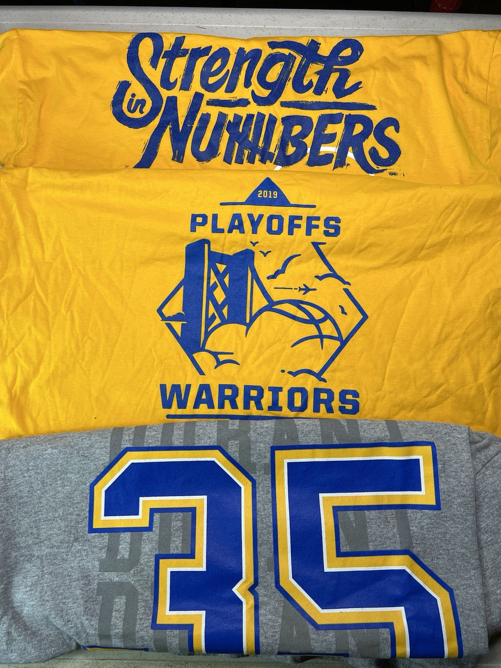 NBA Golden State Warriors Promo 2019  T shirt Men’s XL NOS Lot Of 30