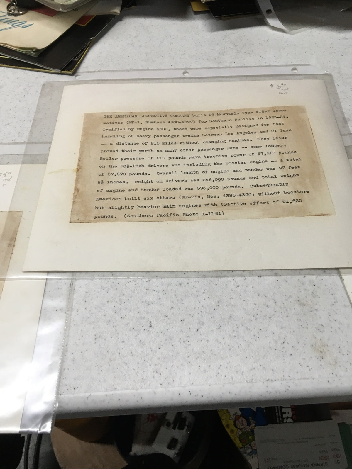 Lot 3: Vintage Real Photos - Steam Locomotives - Description On Back For A Few4