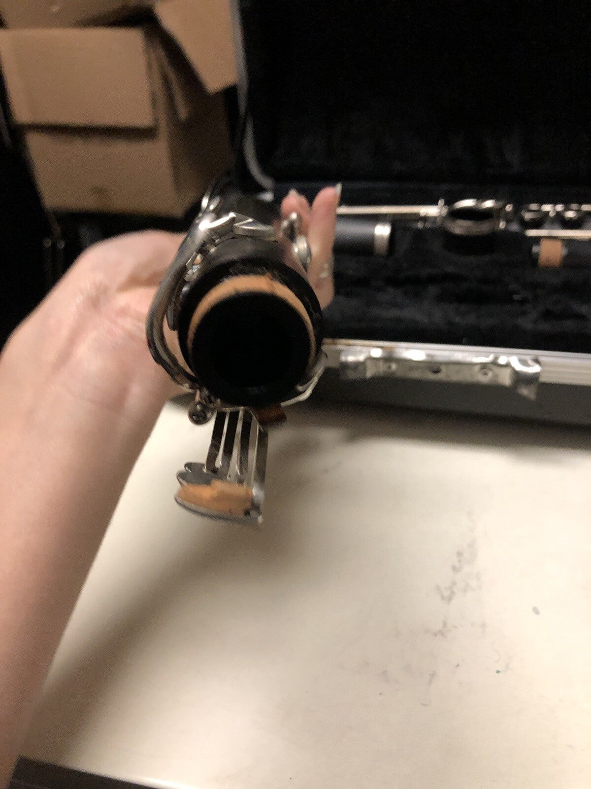 A6 Vintage Nice Selmer Bundy Resonite Plastic Clarinet W/ Case, 1970s7