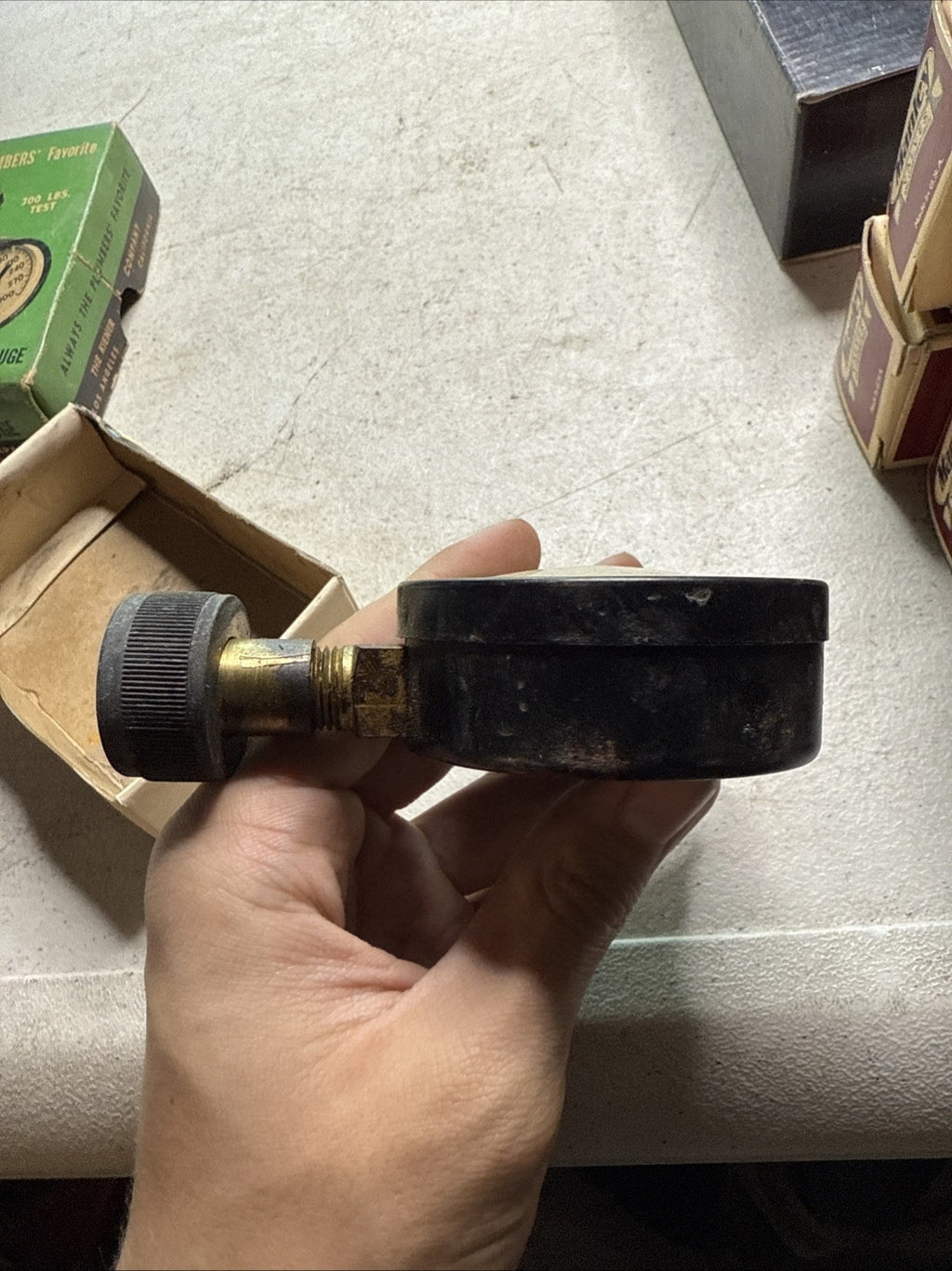 Vintage E-16 0-300 Lbs. Water Test Gauge By The Kiener Company New In Box.3