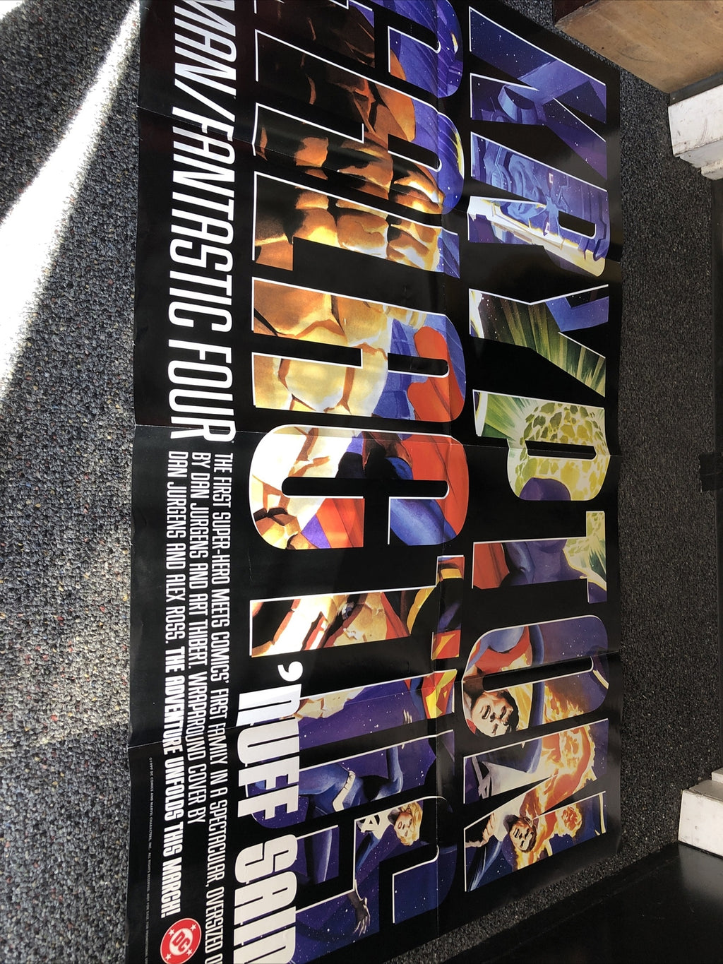 VINTAGE SUPERMAN/FANTASTIC FOUR Krypton Calactus Dc Comics PROMO POSTER8