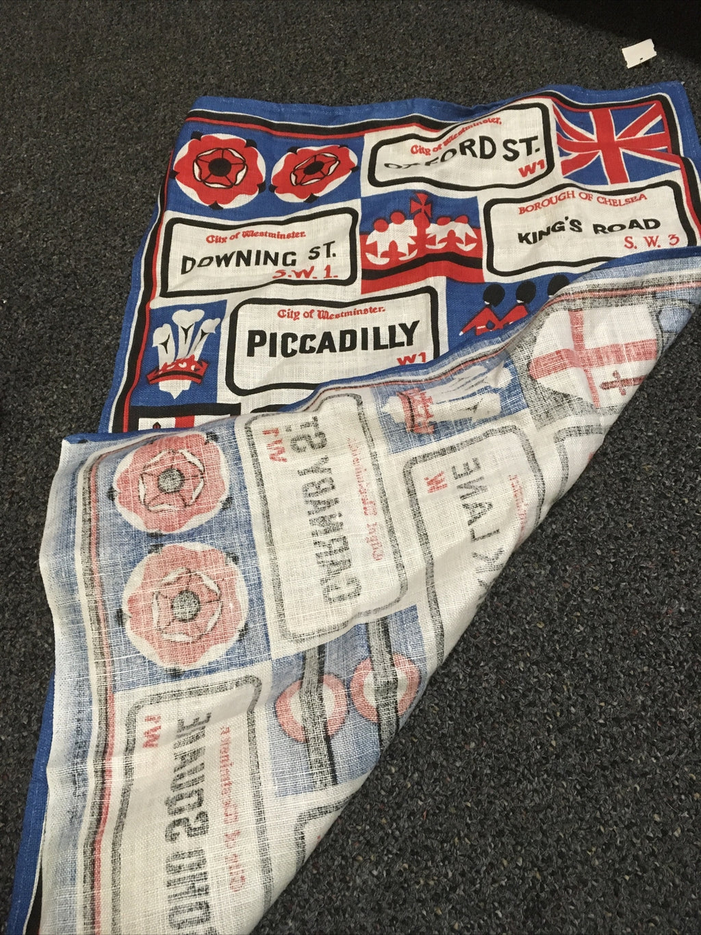 Vintage Linen Kitchen Towel by Ulster- London- Piccadilly-City Of Westminster2