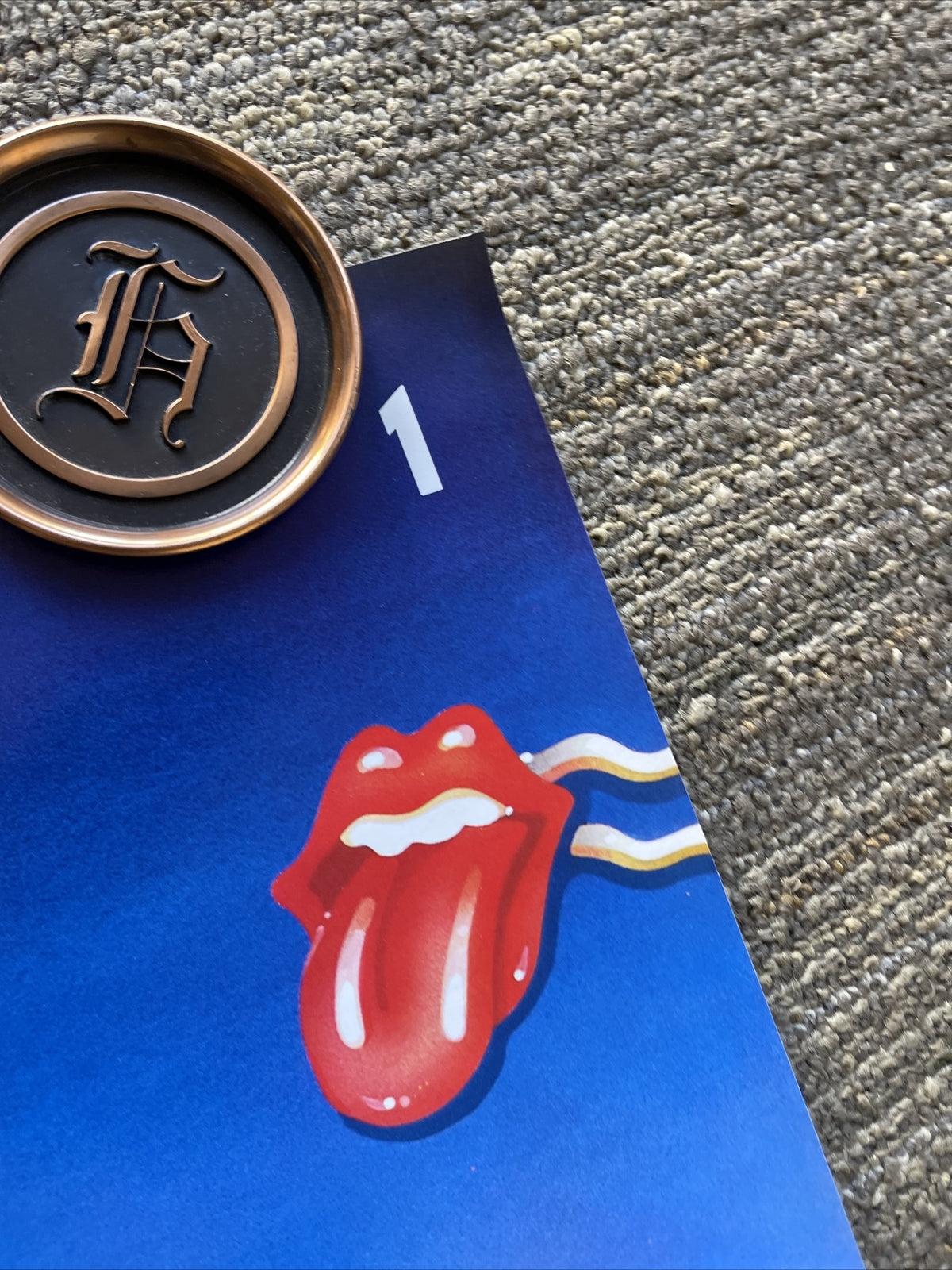 #182 1981 Rolling Stones US Tour Record Store  Promo Poster  23” X 36” NYC4