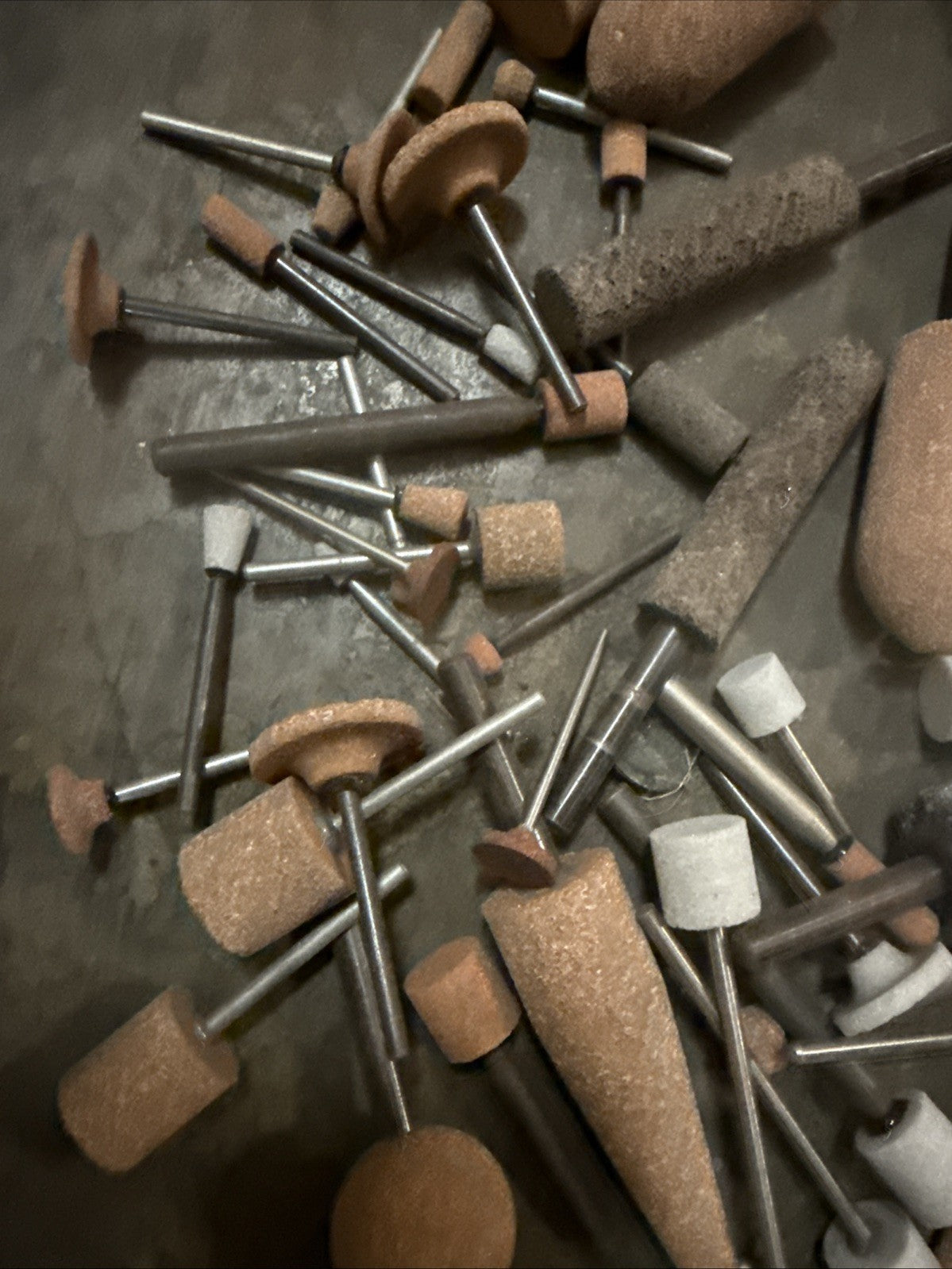 Lot Of 75 Quantum Mounted Wheels Grinding Ceramic Stones Dremel Norton? Various2