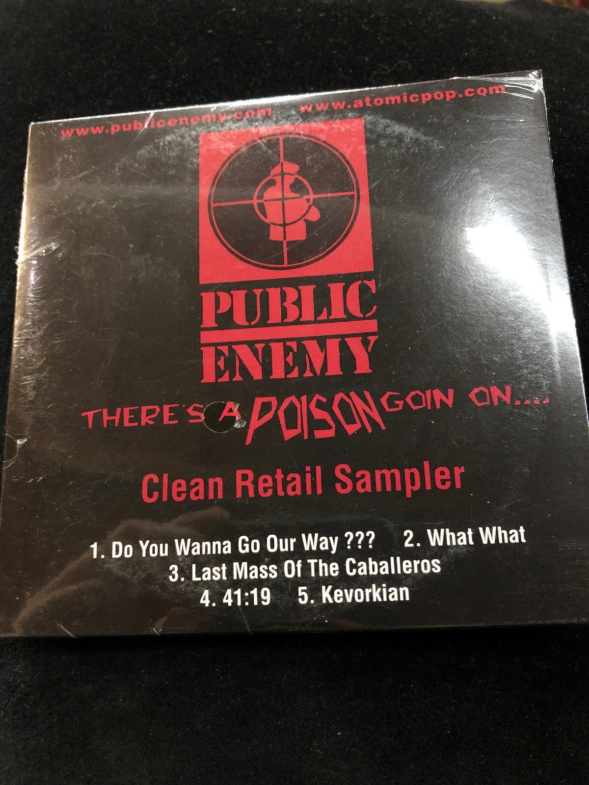 Public Enemy CD Theres a Poison Goin' on Sealed 5 Tracks Clean Retail Sample VTG2
