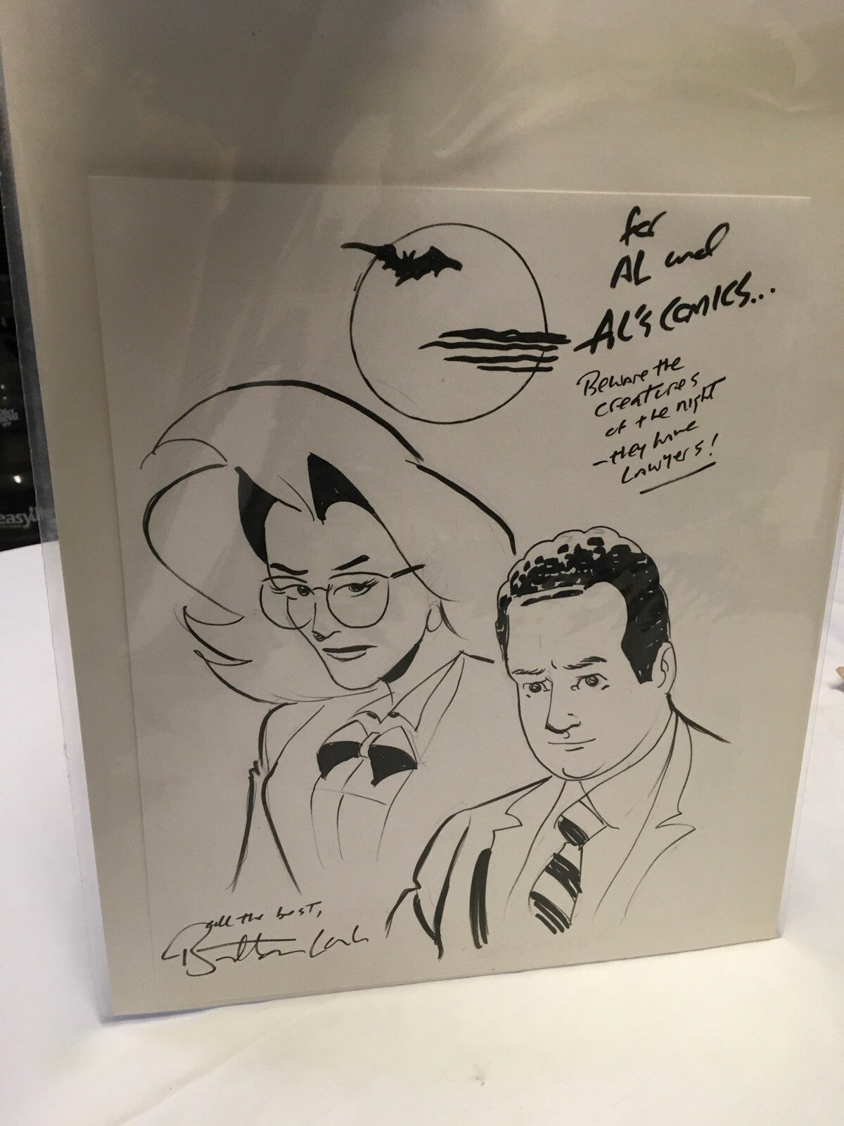 DC Comics All-Star Batman # “For All & All’s Comics” sketch Lawyer’s Signed.1