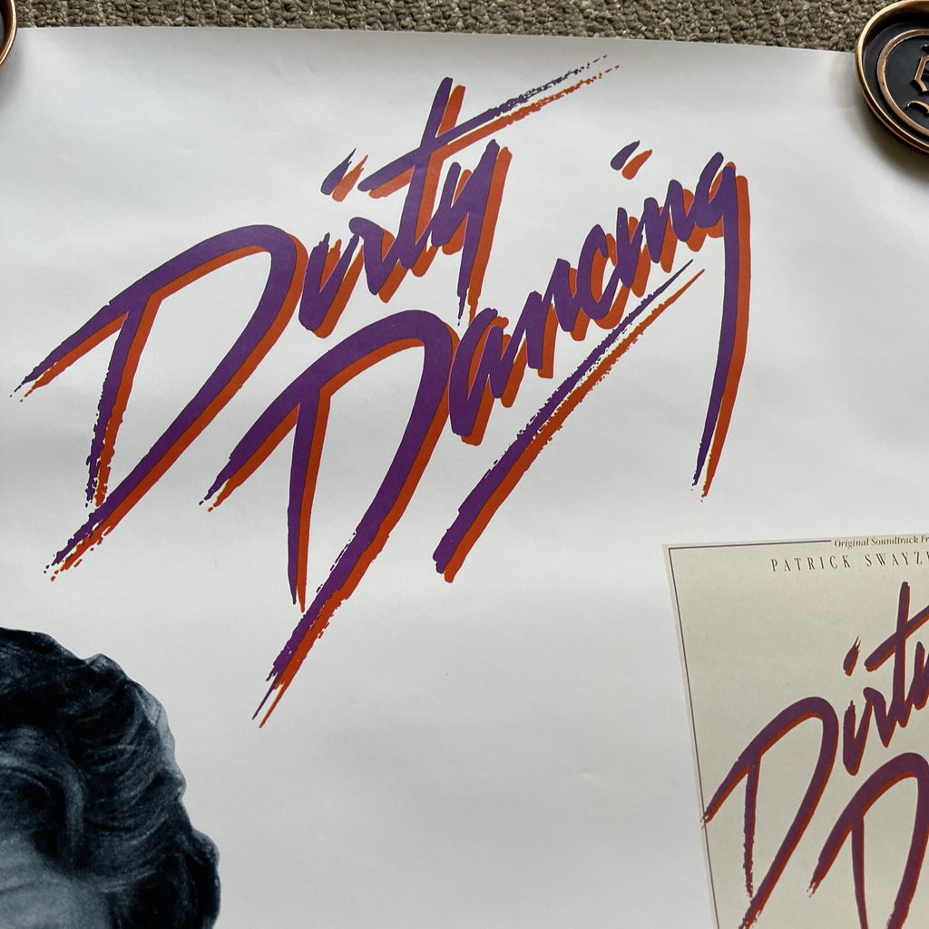 #175 1987 Dirty Dancing Patrick Swayze Record Store Movie Promo Poster 23x358