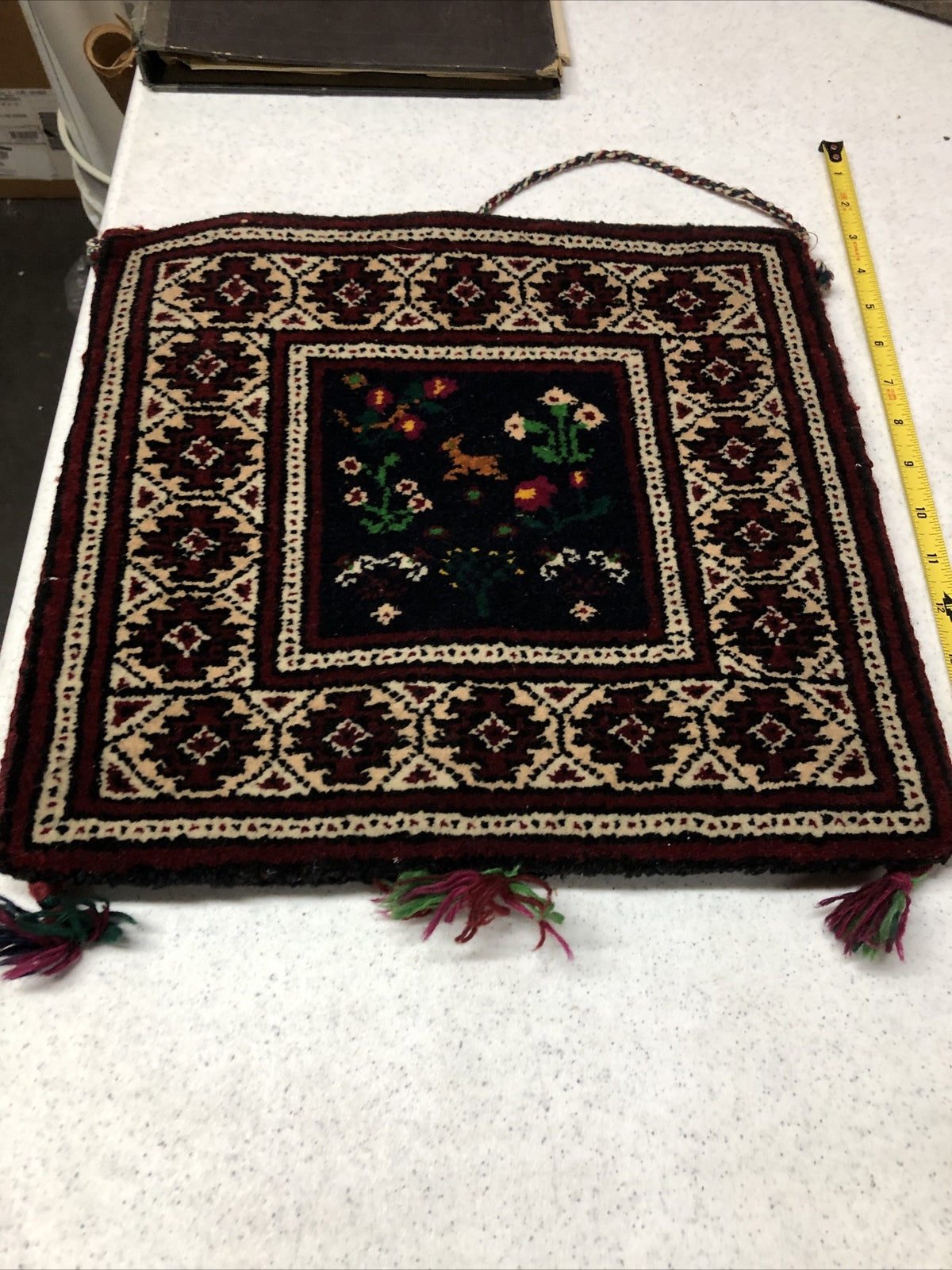 Authentic Boho Rag Rug Bag Handmade Vintage Gypsy Purse Cross Body Straps2