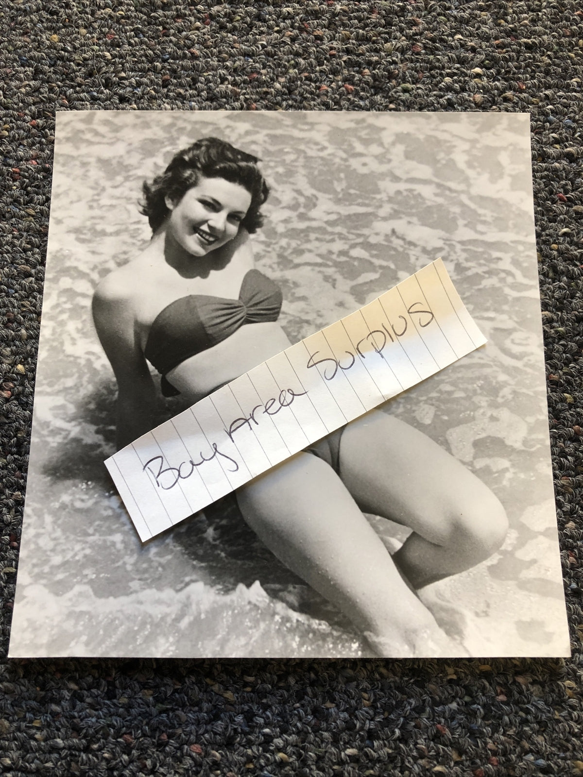 Rare Vintage Original Unpublished Photo Of Arlene Hunter 7”x6.5”0