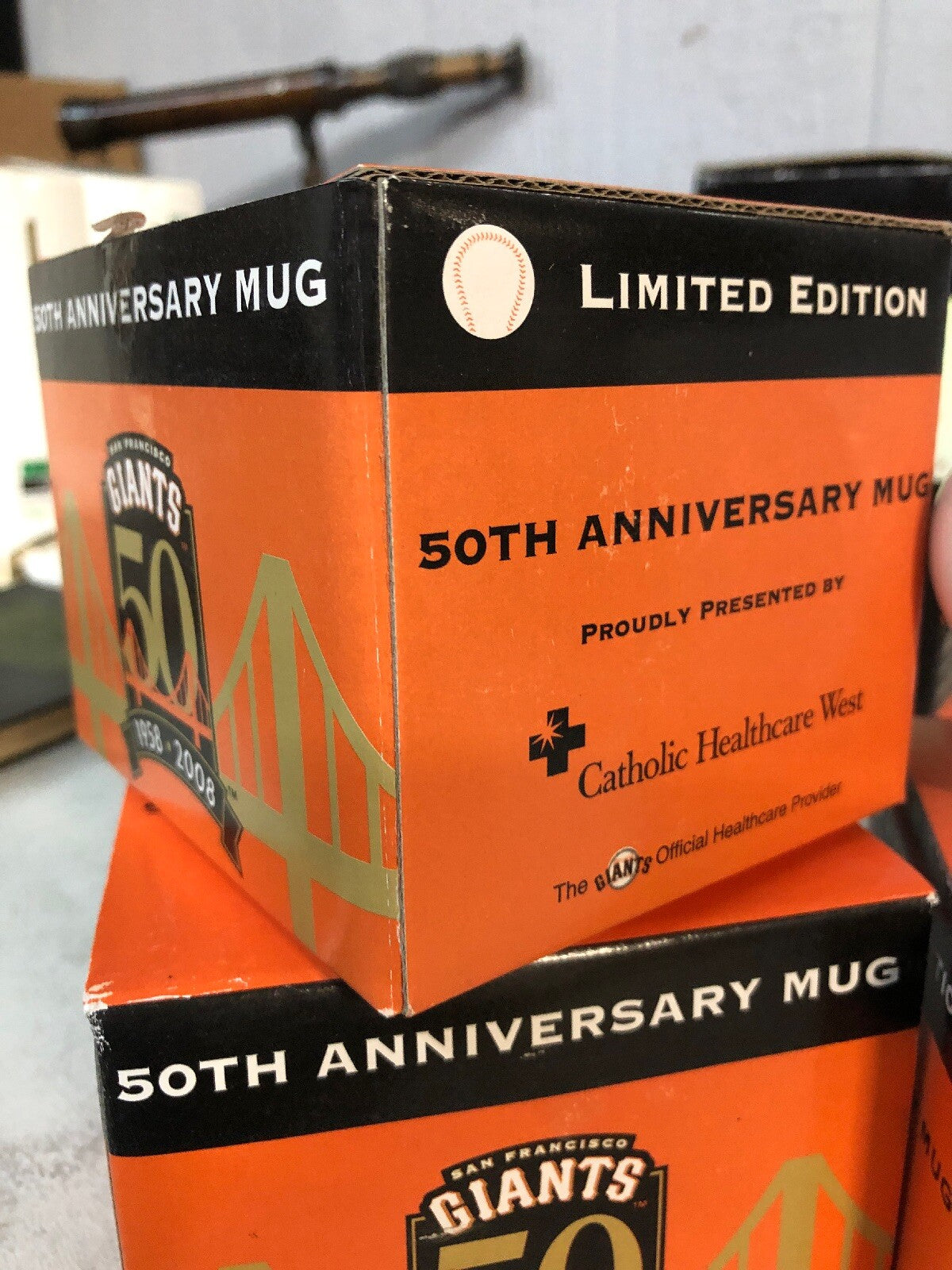 2008 San Francisco Giants SGA 50th Anniversary Commemorative Mug NIB3