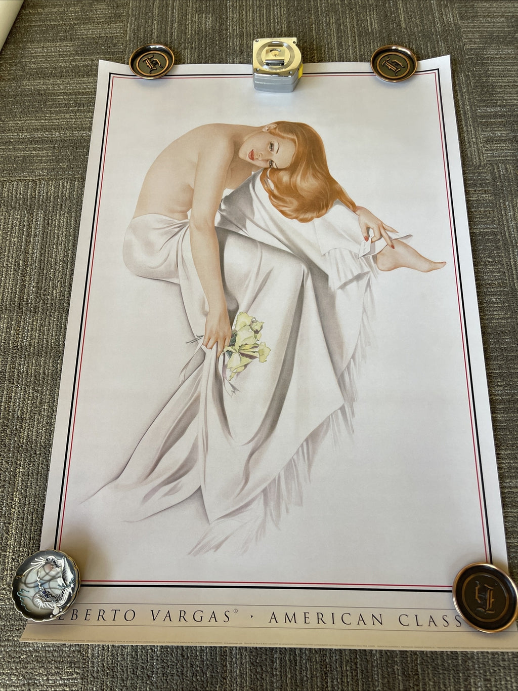 ALBERTO VARGAS 1996 Spencer Museum Of Art  LITHOGRAPH Poster 24” X 36”0
